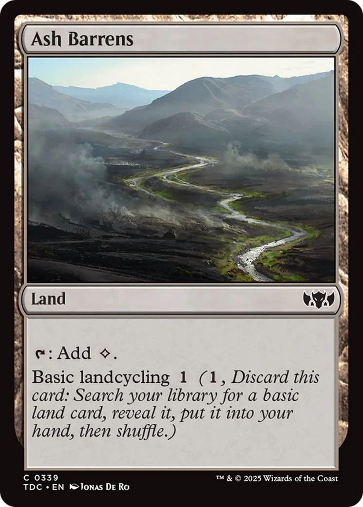 Ash Barrens [339] [Tarkir: Dragonstorm: Commander] [Non-Foil]