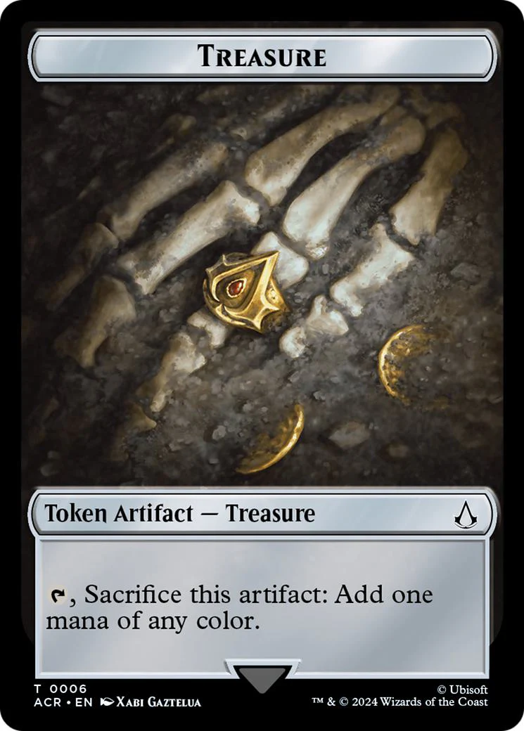 Assassin Token (04) // Treasure Token (06) [Assassin's Creed: Tokens] [Non-Foil] - Image 2