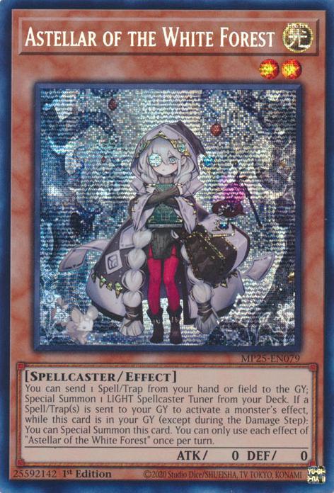 Astellar of the White Forest - MP25-EN079 - Prismatic Secret Rare - 1st Edition