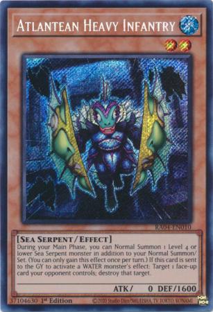 Atlantean Heavy Infantry - RA04-EN010 - Secret Rare - 1st Edition