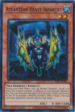 Atlantean Heavy Infantry - RA04-EN010 - Super Rare - 1st Edition