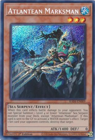Atlantean Marksman - RA04-EN009 - Secret Rare - 1st Edition