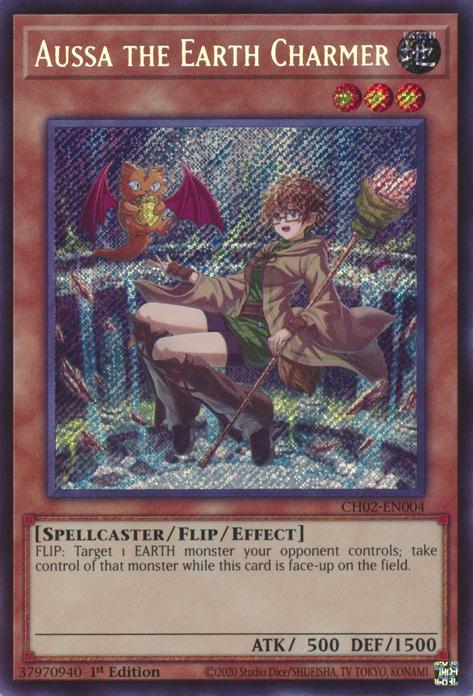 Aussa the Earth Charmer - CH02-EN004 - Secret Rare - 1st Edition