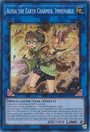 Aussa the Earth Charmer, Immovable - RA04-EN078 - Super Rare - 1st Edition