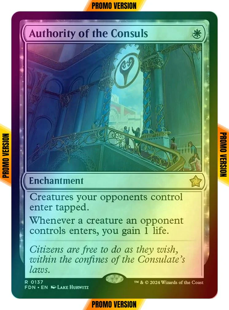 Authority of the Consuls [137p] [Promo Pack] [Foundations Promos] [Foil]
