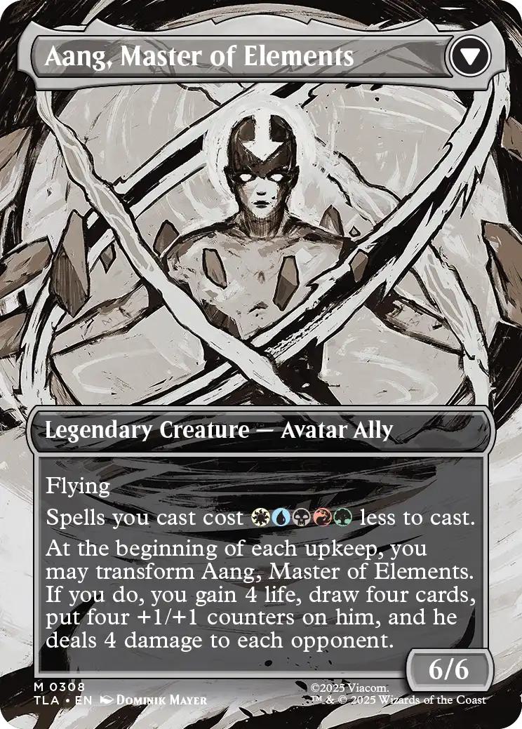 Avatar Aang // Aang, Master of Elements [308] [Borderless] [Scene] [Avatar: The Last Airbender] [Non-Foil] - Image 2