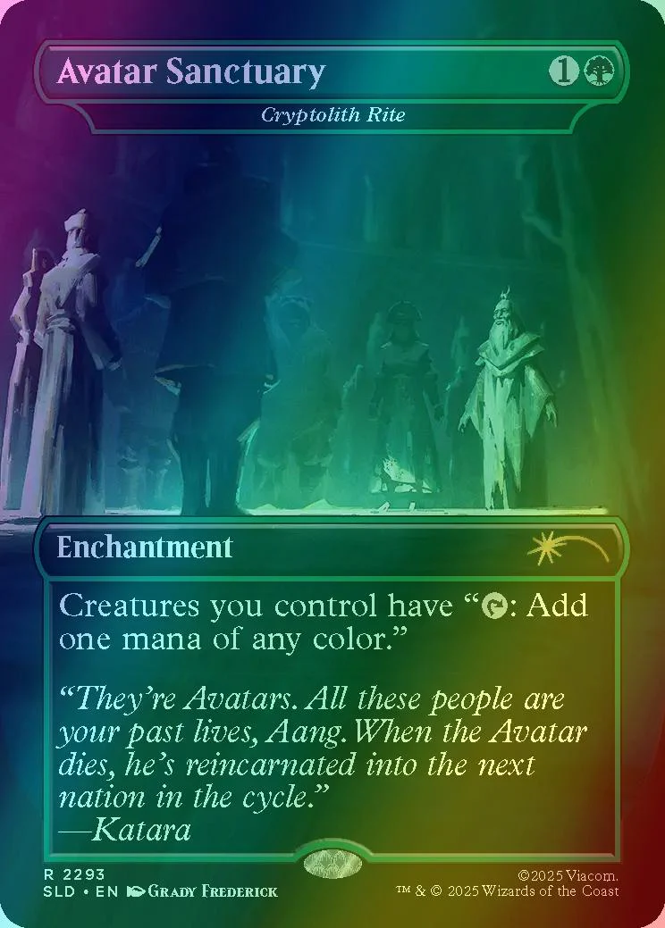 Avatar Sanctuary - Cryptolith Rite [2293] [Borderless] [A Lot to Learn] [Secret Lair Drop] [Foil]