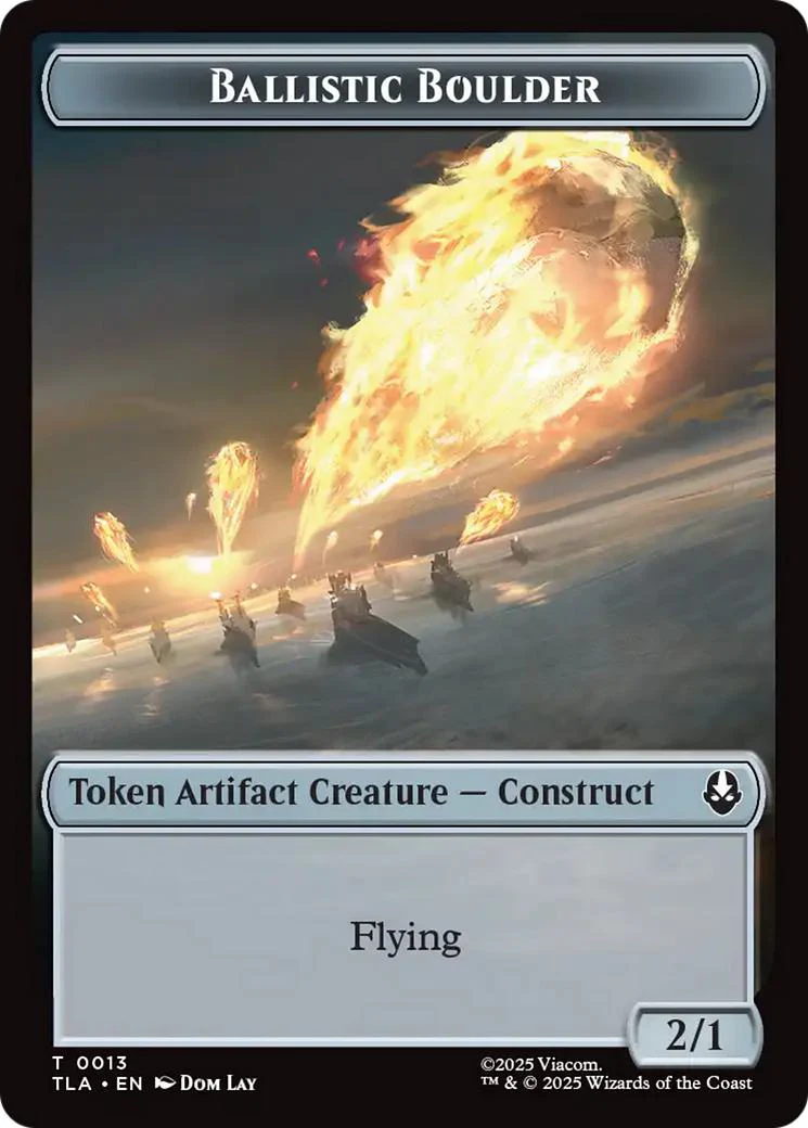 Ballistic Boulder Token (13) // Soldier Token (11) [Avatar: The Last Airbender: Tokens] [Non-Foil]
