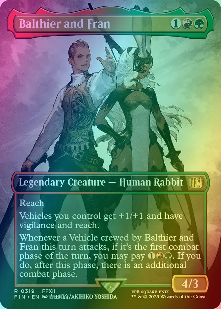 Balthier and Fran [319] [Borderless] [FINAL FANTASY] [Foil]