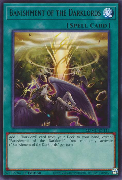 Banishment of the Darklords - MZMU-EN112 - Rare - 1st Edition