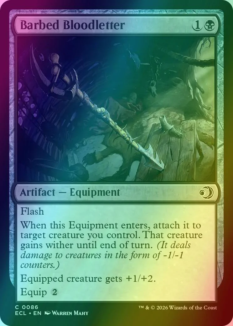 Barbed Bloodletter [86] [Lorwyn Eclipsed] [Foil]