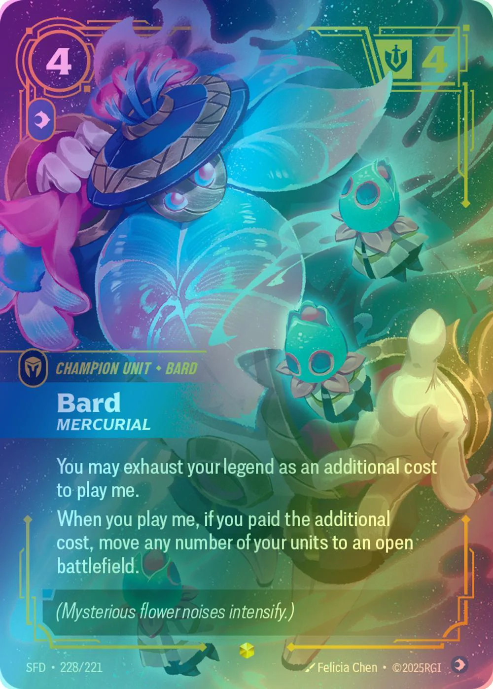 Bard - Mercurial (Overnumbered) - 228/221 [Spiritforged] [Foil]