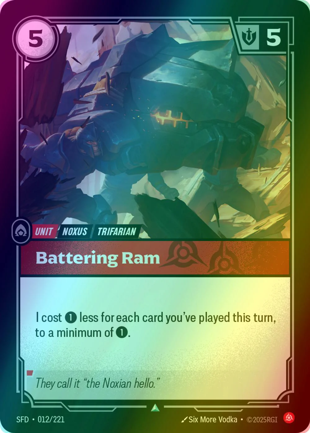 Battering Ram - 012/221 [Spiritforged] [Foil]