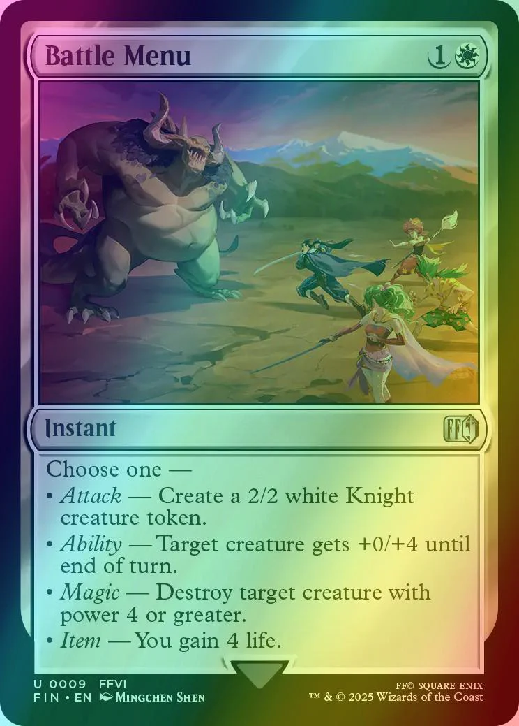 Battle Menu [9] [FINAL FANTASY] [Foil]