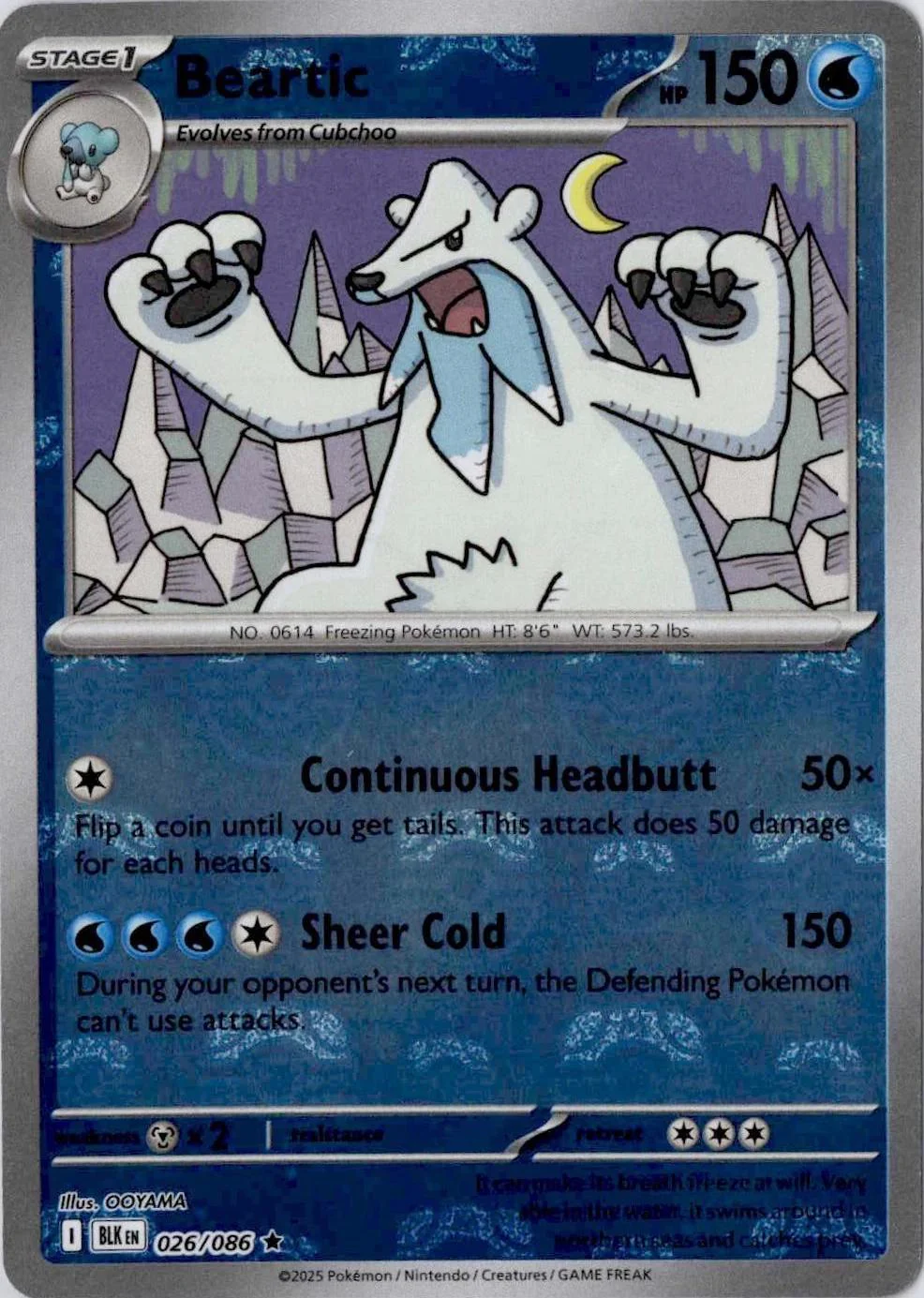 Beartic - Master Ball Pattern - 026/086 - Rare [sv105b-026] [Reverse Holo]