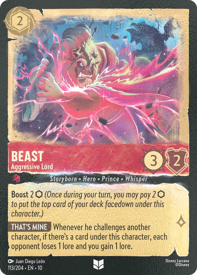 Beast - Aggressive Lord - 113/204 [Whispers in the Well] [Cold Foil]