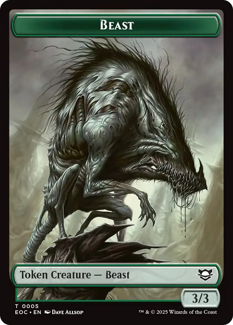 Beast Token (05) // Insect Token (04) [Edge of Eternities: Commander: Tokens] [Non-Foil]