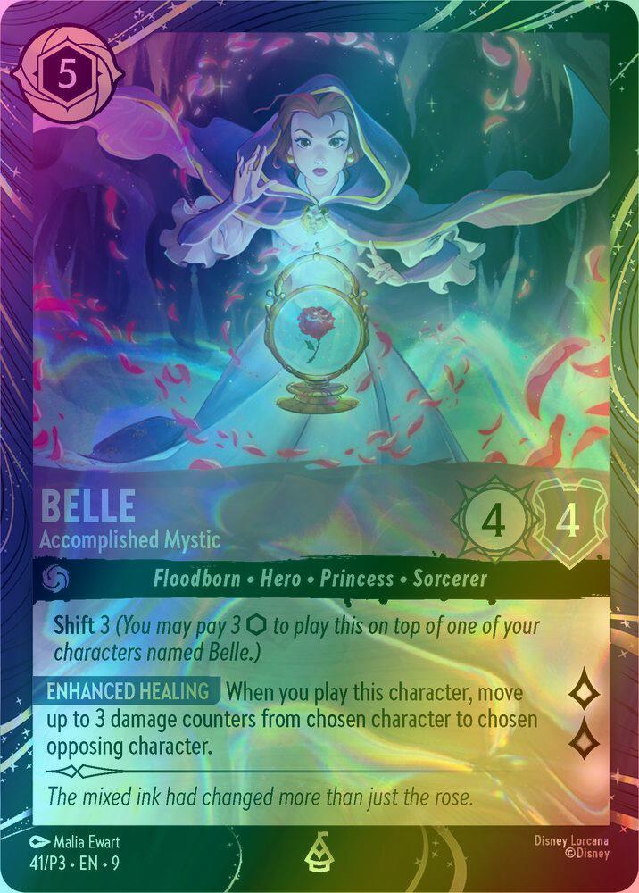 Belle - Accomplished Mystic - 41/P3 [Disney Lorcana Promo Cards] [Holofoil]