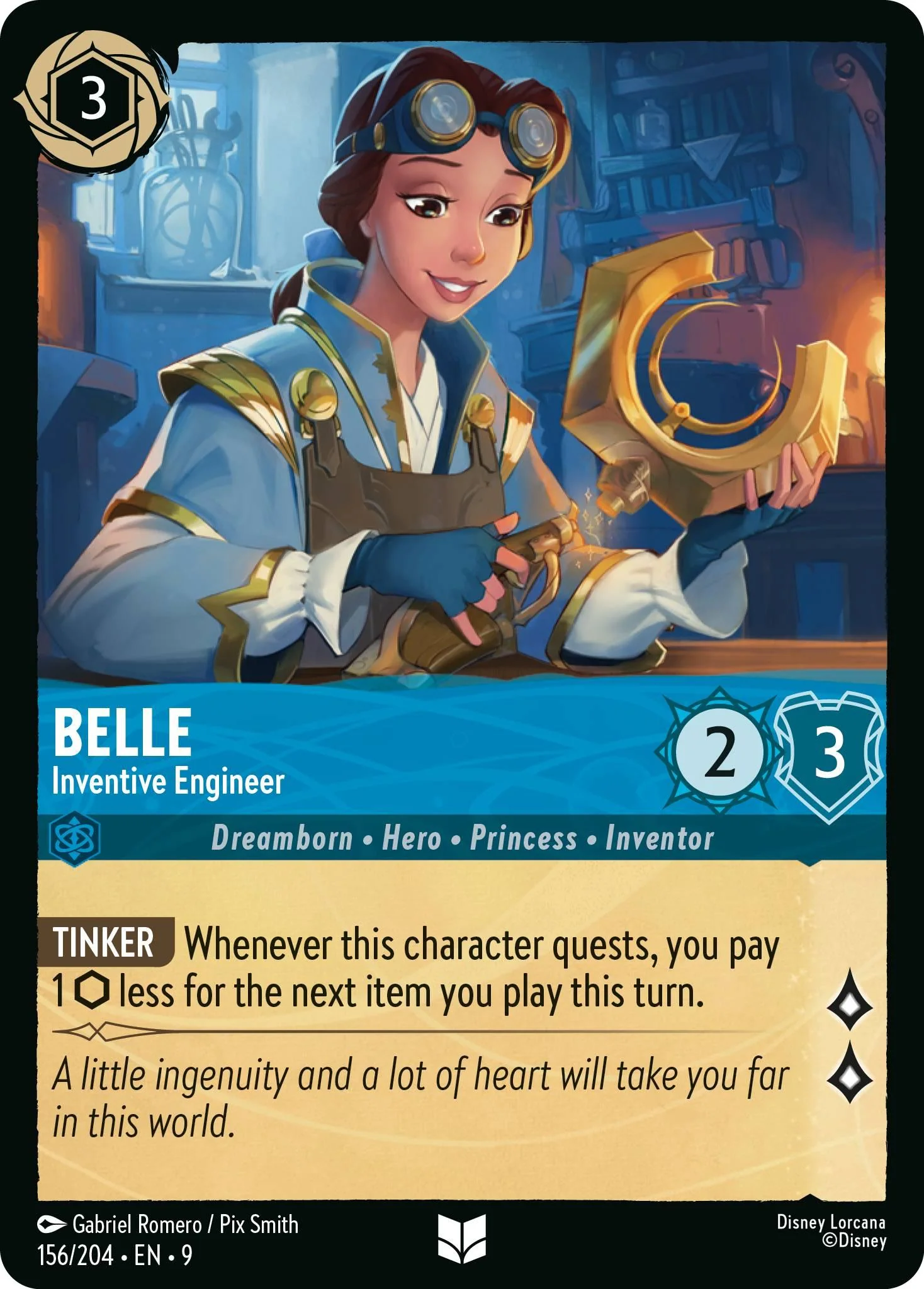 Belle - Inventive Engineer - 156/204 [Fabled] [Non-Foil]