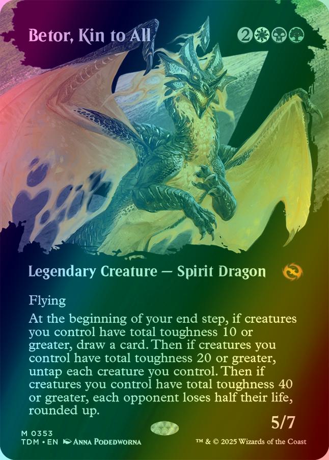 Betor, Kin to All [353] [Borderless] [Clan] [Tarkir: Dragonstorm] [Foil]
