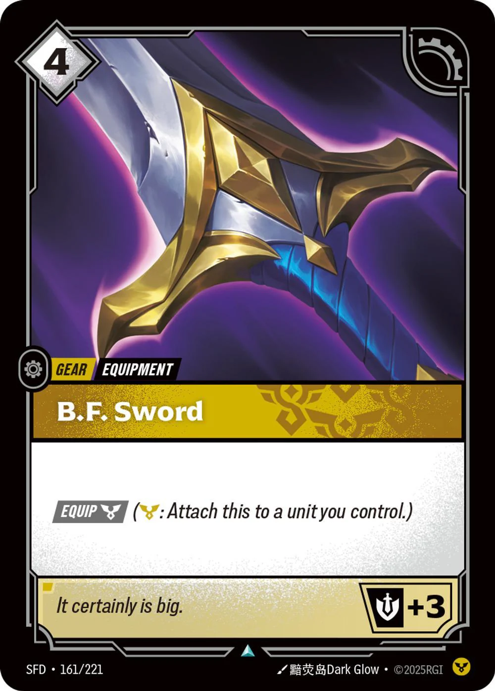 B.F. Sword - 161/221 [Spiritforged] [Non Foil]