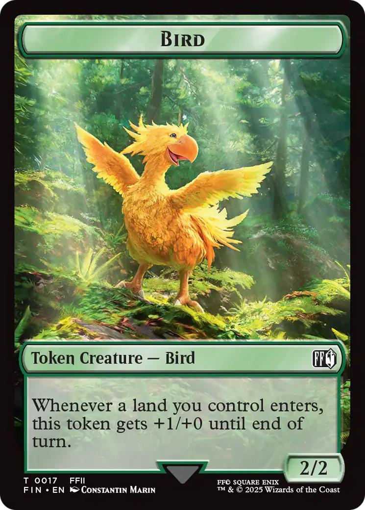 Bird Token (17) // Hero Token (09) [FINAL FANTASY: Tokens] [Non-Foil]
