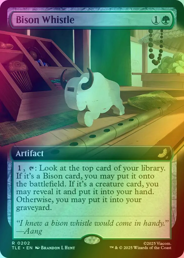 Bison Whistle [202] [Extended Art] [Avatar: The Last Airbender Eternal] [Foil]