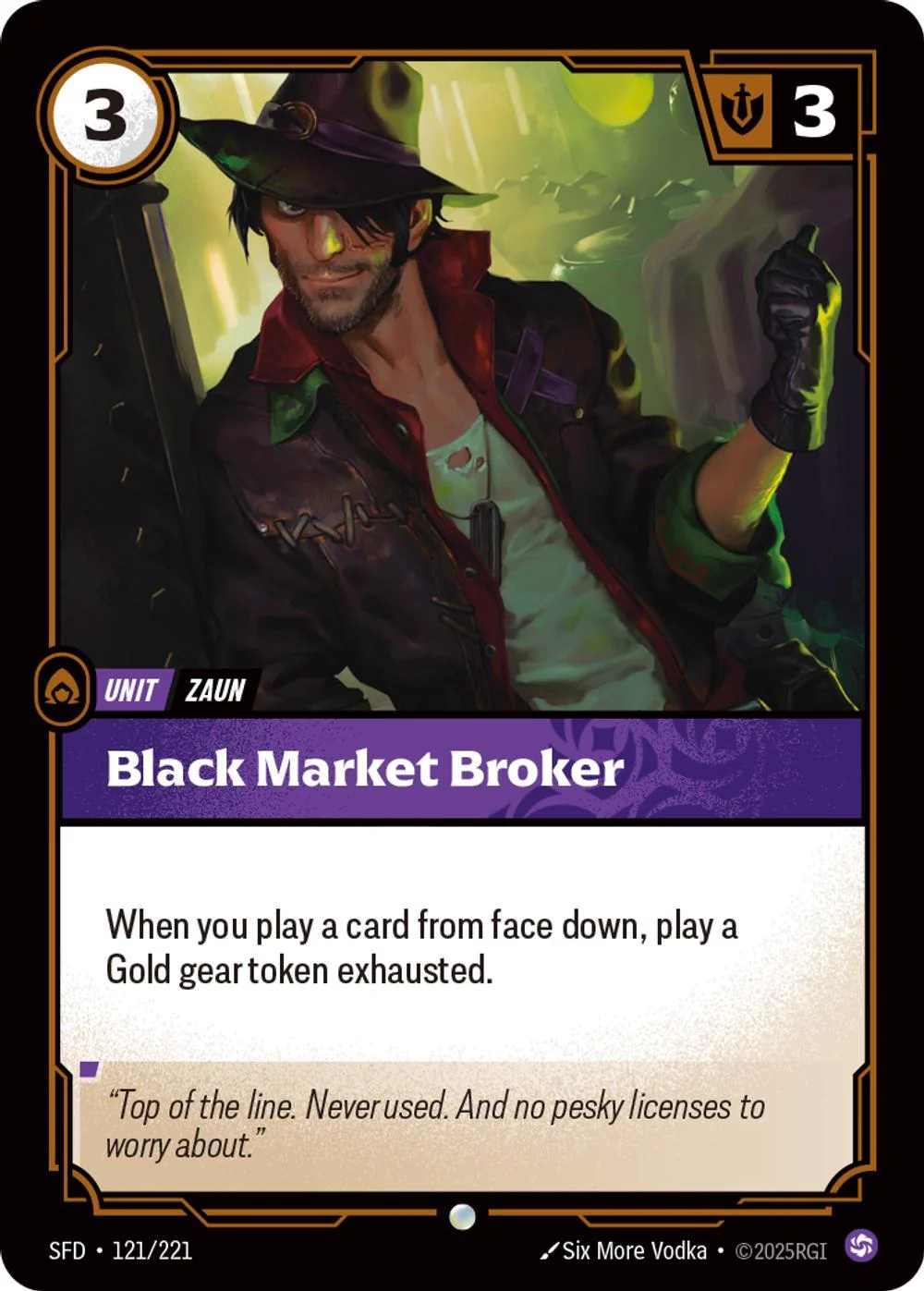 Black Market Broker - 121/221 [Spiritforged] [Non Foil]