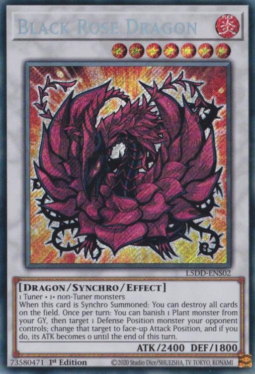 Black Rose Dragon - L5DD-ENS02 - Secret Rare - 1st Edition