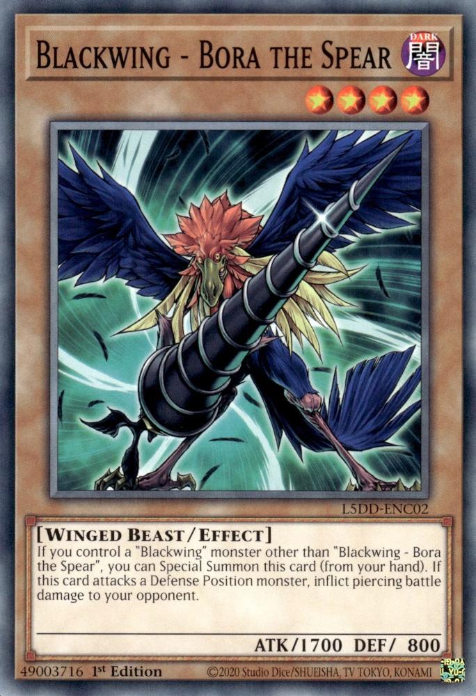 Blackwing - Bora the Spear - L5DD-ENC02 - Common - 1st Edition