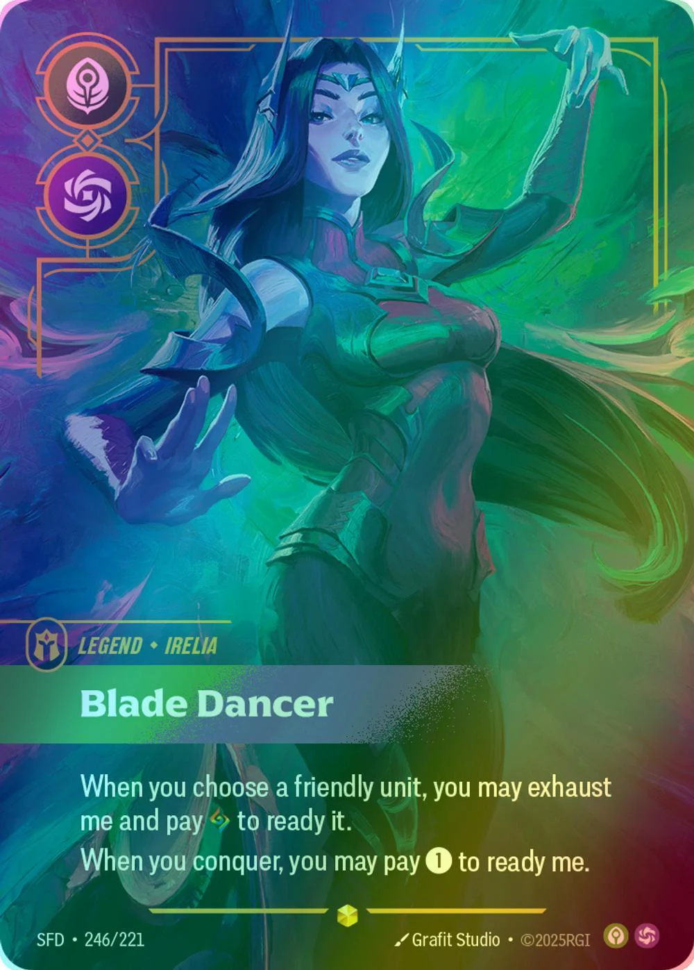 Blade Dancer (Irelia) (Overnumbered) - 246/221 [Spiritforged] [Foil]