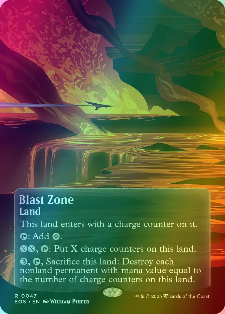 Blast Zone [47] [Borderless] [Poster] [Edge of Eternities: Stellar Sights] [Foil]