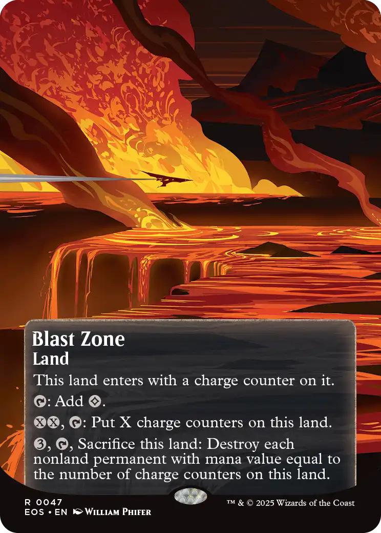 Blast Zone [47] [Borderless] [Poster] [Edge of Eternities: Stellar Sights] [Non-Foil]
