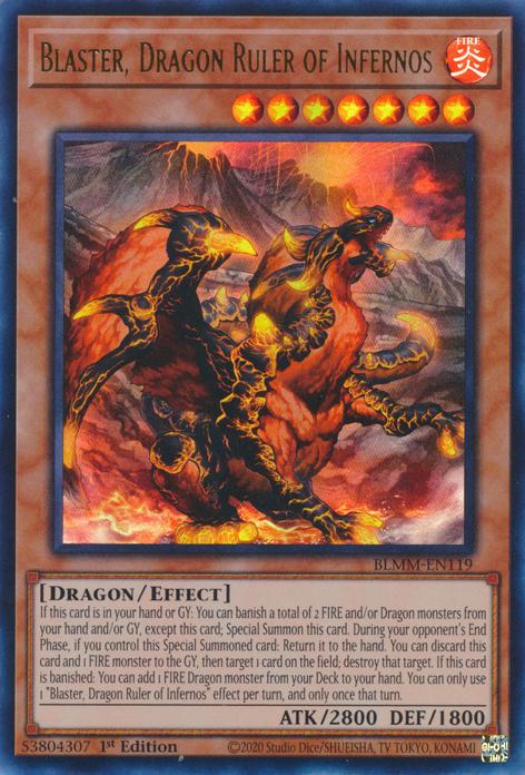 Blaster, Dragon Ruler of Infernos - BLMM-EN119 - Ultra Rare - 1st Edition