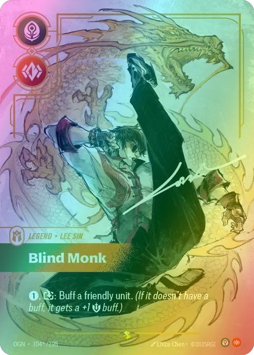 Blind Monk (Lee Sin) (Signature) - 304*/298 [Origins] [Foil]