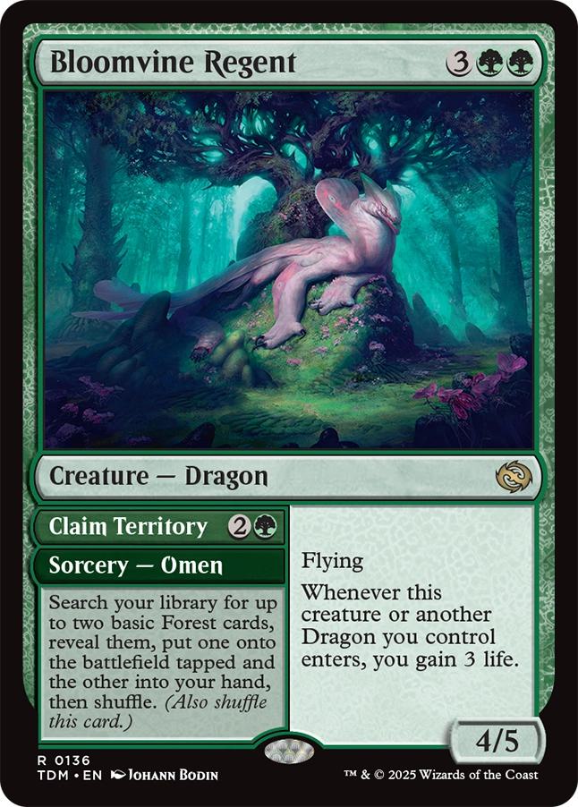 Bloomvine Regent // Claim Territory [136] [Tarkir: Dragonstorm] [Non-Foil]
