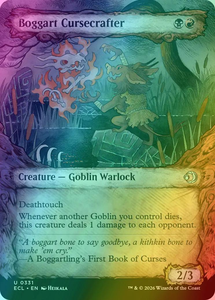 Boggart Cursecrafter [331] [Fable Frame] [Lorwyn Eclipsed] [Foil]