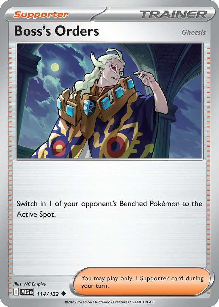 Boss's Orders - Ghetsis - 114/132 - Uncommon [me01-114] [Non-Holo]