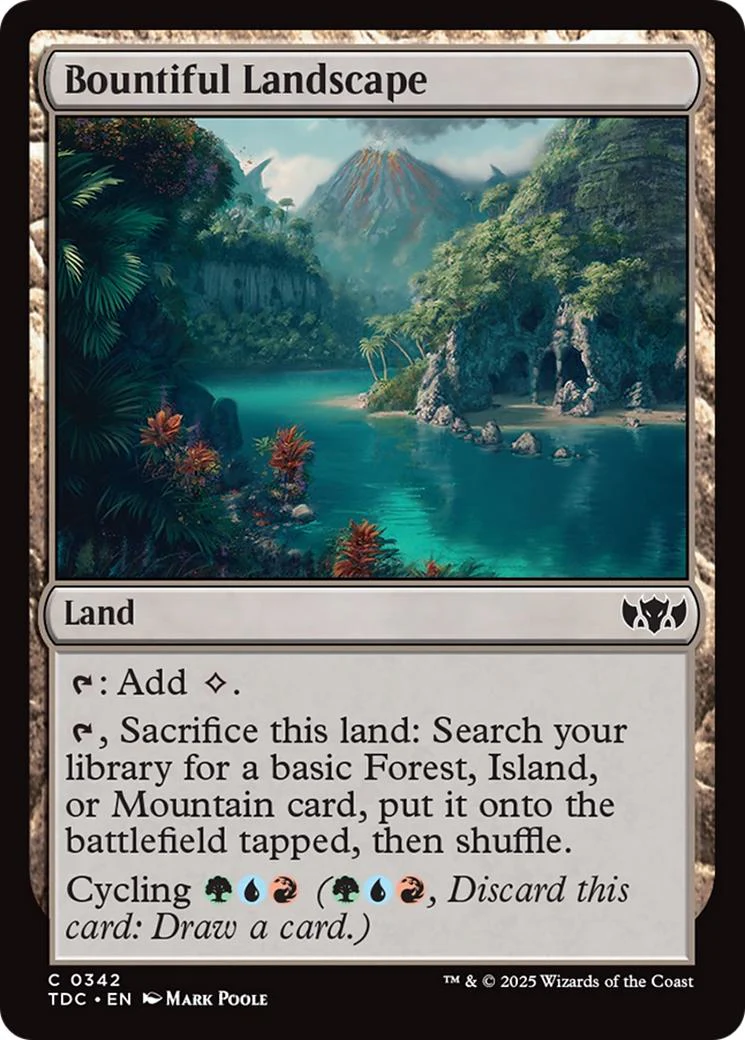 Bountiful Landscape [342] [Tarkir: Dragonstorm: Commander] [Non-Foil]