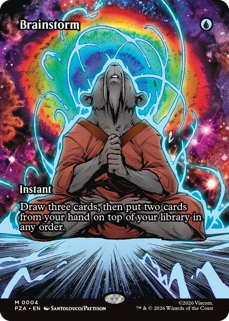 Brainstorm [4] [Borderless] [Teenage Mutant Ninja Turtles Source Material] [Non-Foil]