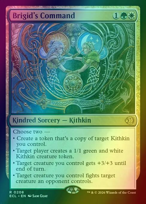 Brigid's Command [208p] [Promo Pack] [Lorwyn Eclipsed: Promos] [Foil]