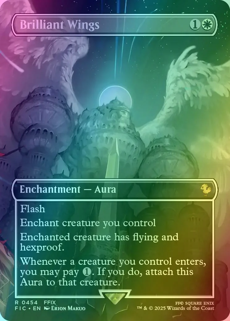 Brilliant Wings [454] [Borderless] [Scene] [FINAL FANTASY: Commander] [Foil]
