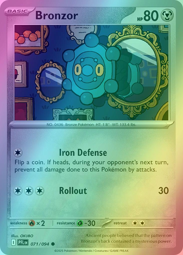 Bronzor - 071/094 - Common [me02-071] [Reverse Holo]