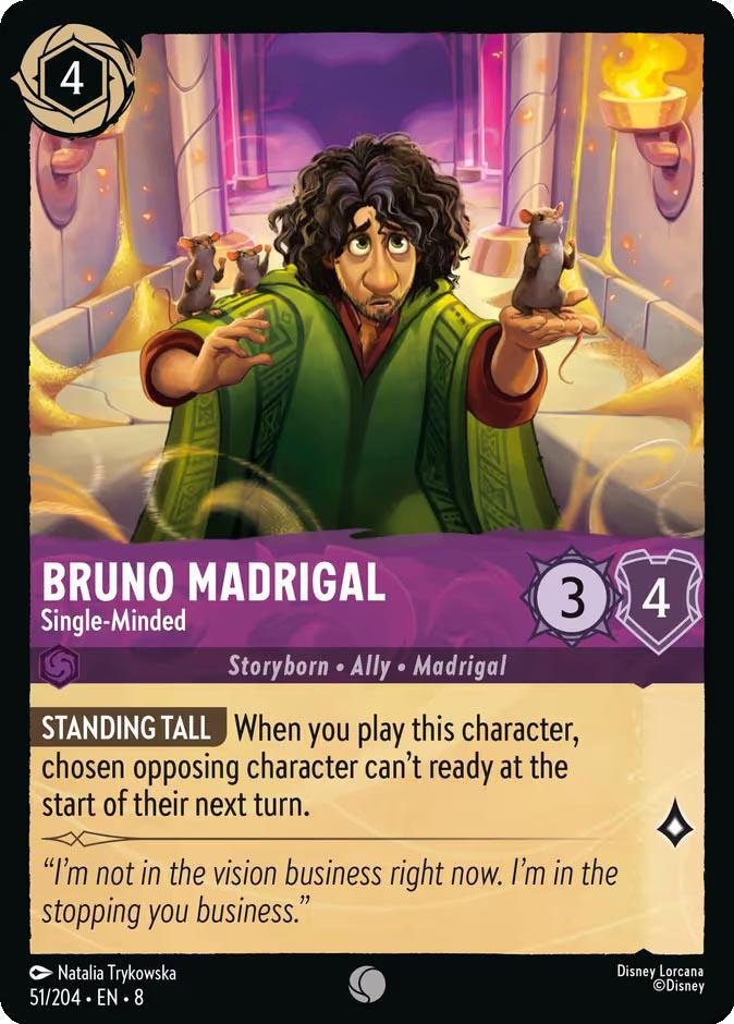 Bruno Madrigal - Single-Minded - 51/204 [Reign of Jafar] [Non-Foil]
