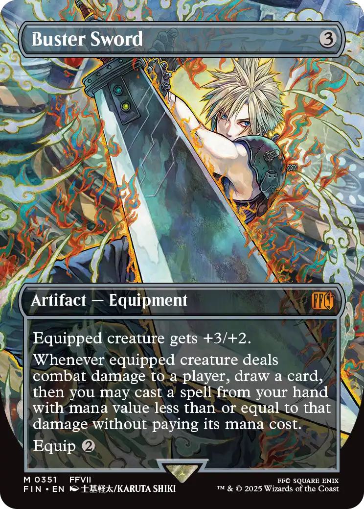 Buster Sword [351] [Borderless] [FINAL FANTASY] [Non-Foil]
