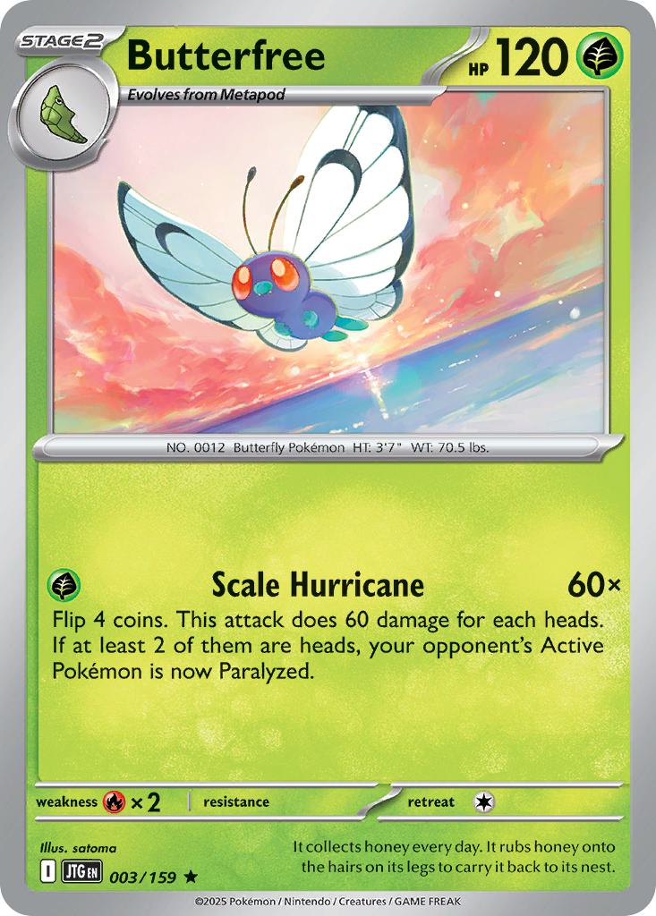 Butterfree - 003/159 - Rare [sv09-003] [Holo]