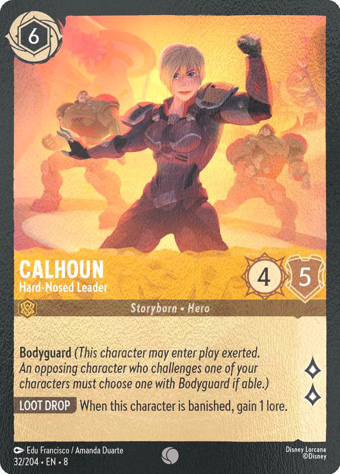 Calhoun - Hard-Nosed Leader - 32/204 [Reign of Jafar] [Cold Foil]