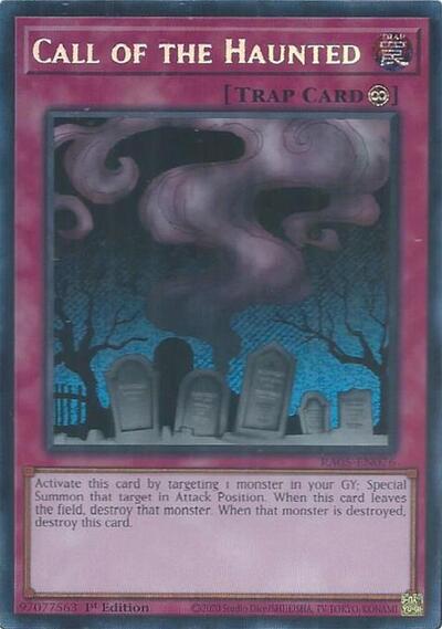 Call of the Haunted - RA05-EN076 - Secret Rare - 1st Edition