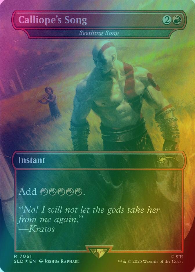 Calliope's Song - Seething Song [7051] [Borderless] [God of War: Greek ] [Secret Lair Drop] [Foil]