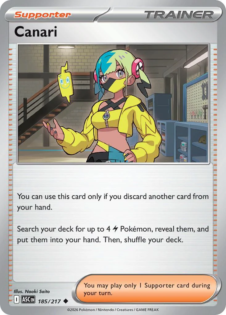 Canari - 185/217 - Uncommon [me025-185] [Non-Holo]
